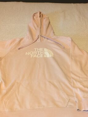 The North Face Light Pink Logo Hooded Sweatshirt